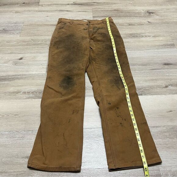 Carhartt Duck Utility Work Pants Mens 34x34 Flex Canvas Carpenter BN3279 READ DE - Picture 4 of 10